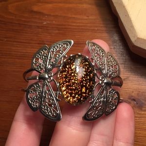 Butterfly stone bracelet